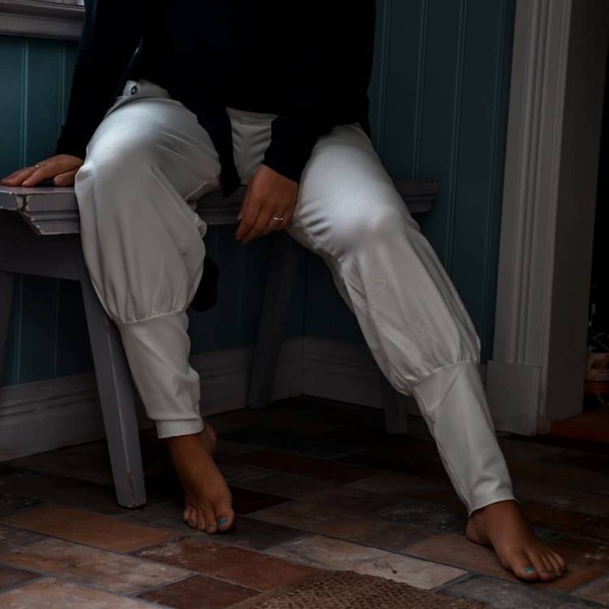 Soul Factory - Organic cotton Aladin pants - Ivory: M