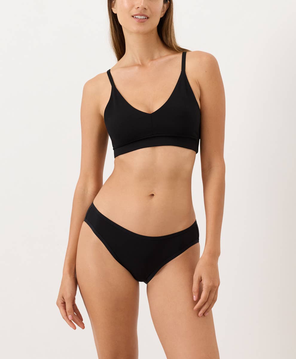 Pact - Women's Everyday Classic Fit Bikini: Black / Large