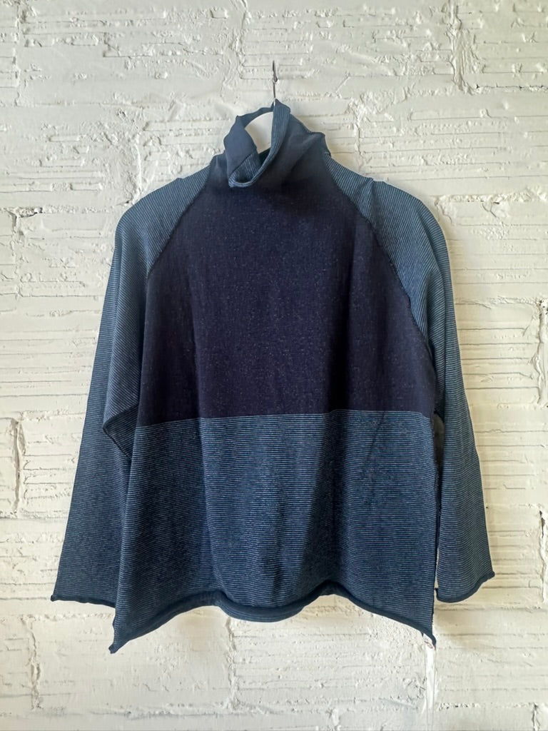 Tamaki Niime Tokkuri Cotton Mock neck knit long sleeve tee