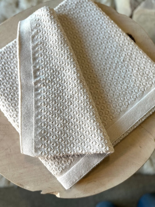 Merino Peppi Blanket Ecru