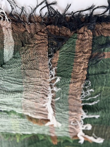 Roots Cotton Square Shawl from Tamaki Niime Japan  43'' square