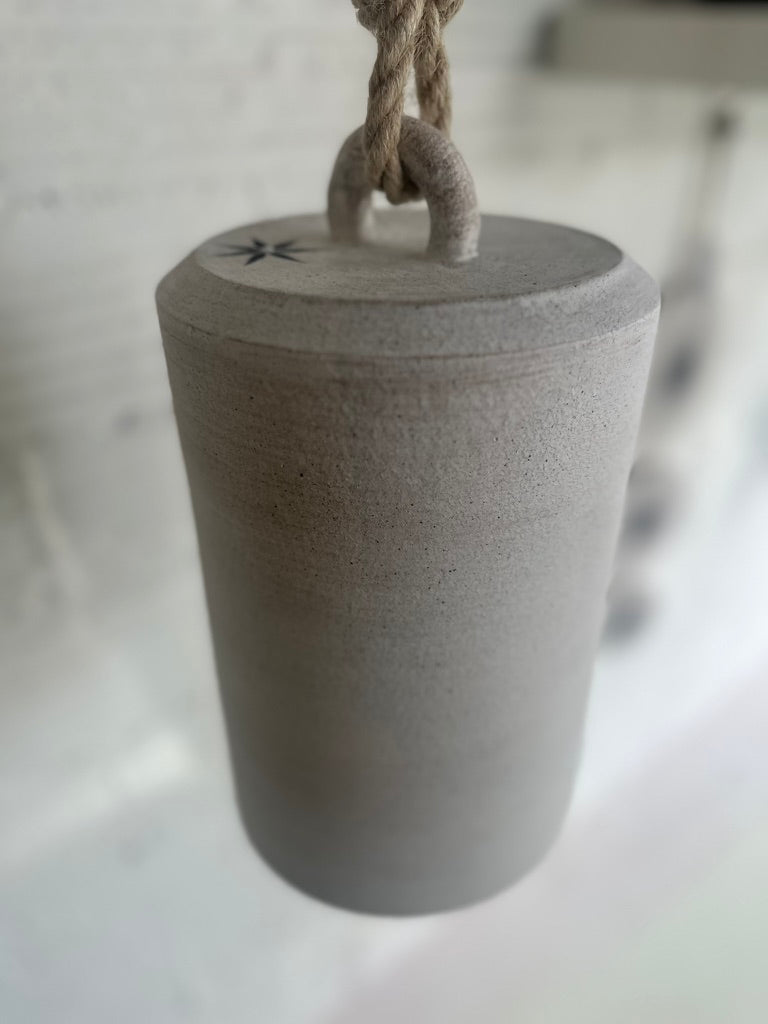 Mquan thrown bell tall white  size: XL: 12.5" x 6.5”