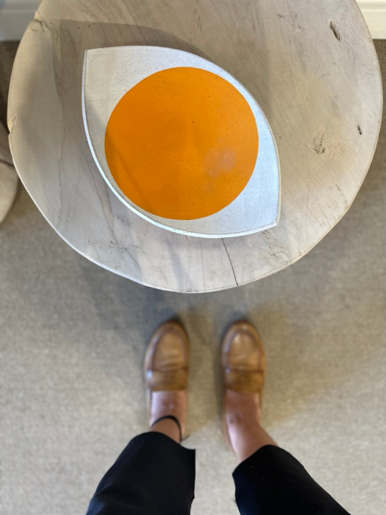 Mquan Large Eye Dish: Full Moon Marigold