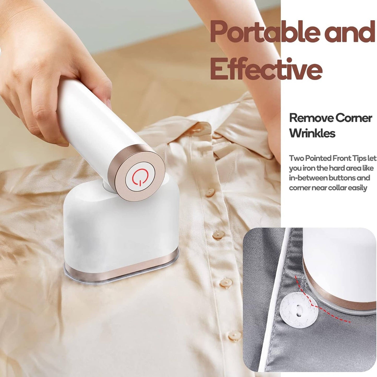 Newbealer - Portable Garment Steamer and Iron, 2 Steam Modes