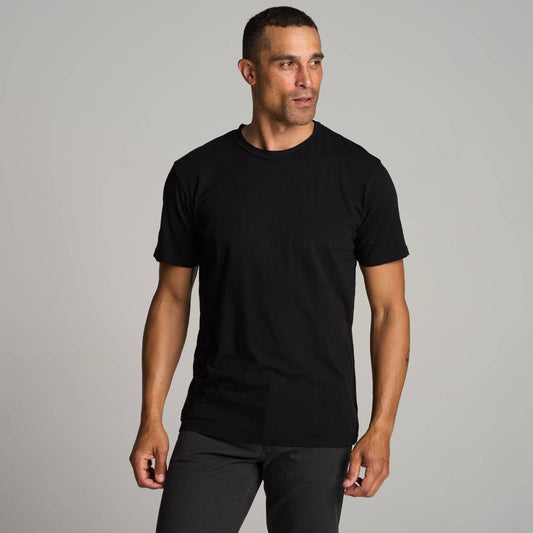 Rowan - Asher Standard Slub Tee: Black / XL / MKTP0011