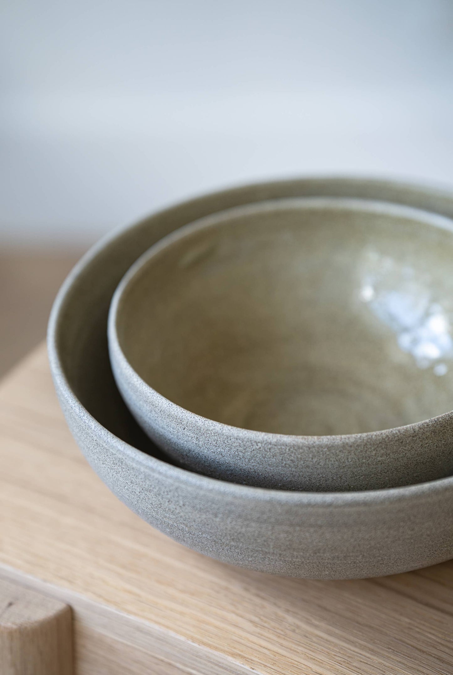 Creating Comfort Lab - Stoneware Large Bowl "Concrete" | Centerpiece Bowl