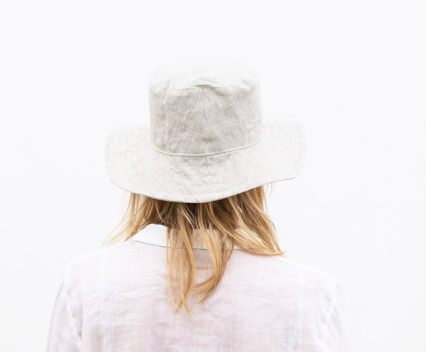 Celina Mancurti, LLC - Linen Bucket Hat: Oatmeal