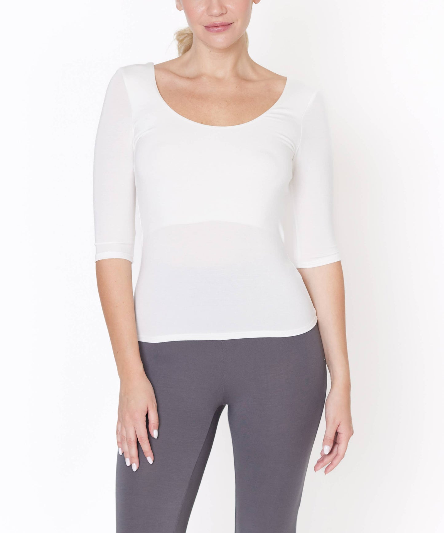 Studio Ko Clothing - BAMBOO BALLERINA YOGA TOP: Black / S