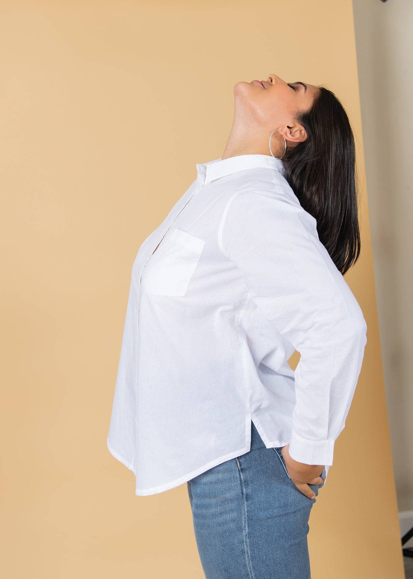 and for Good - Good Boyfriend Shirt - Classic White: Classic White / XS