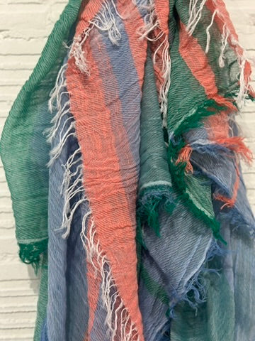 Roots cotton large shawl by Tamaki Niime