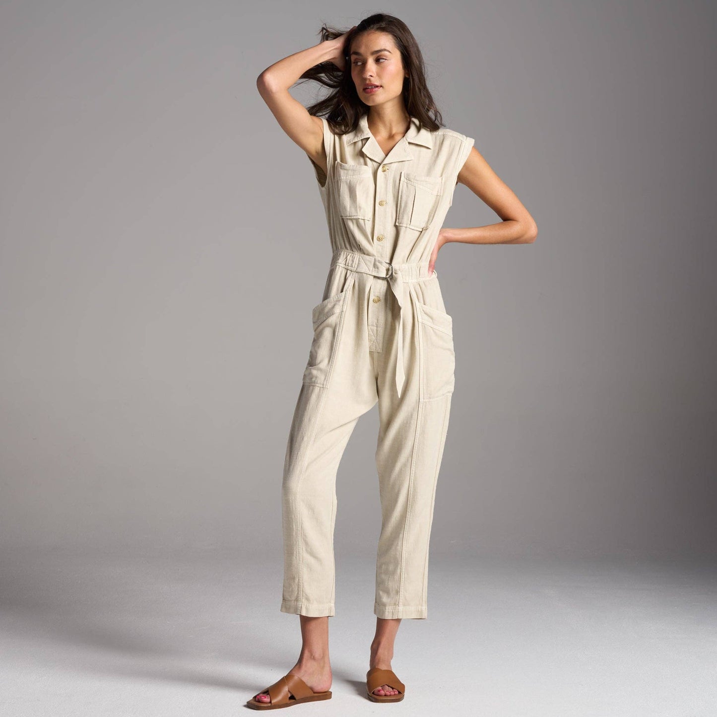 Rowan - Lincoln Muscle Tank Jumpsuit: Blue Dusk / XS / WWJR0003