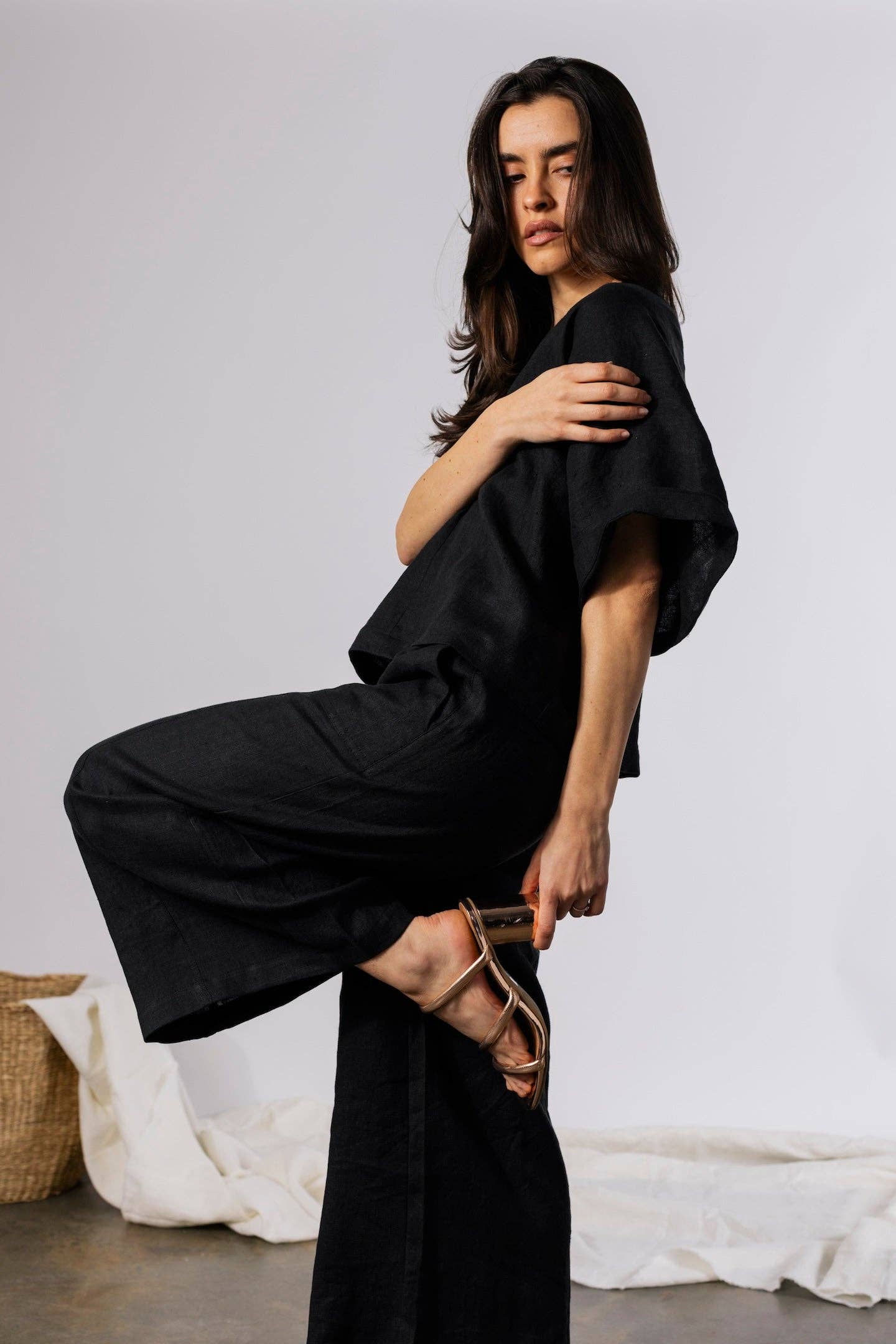 Pamut Apparel - Judith Top - Linen: White / S/M