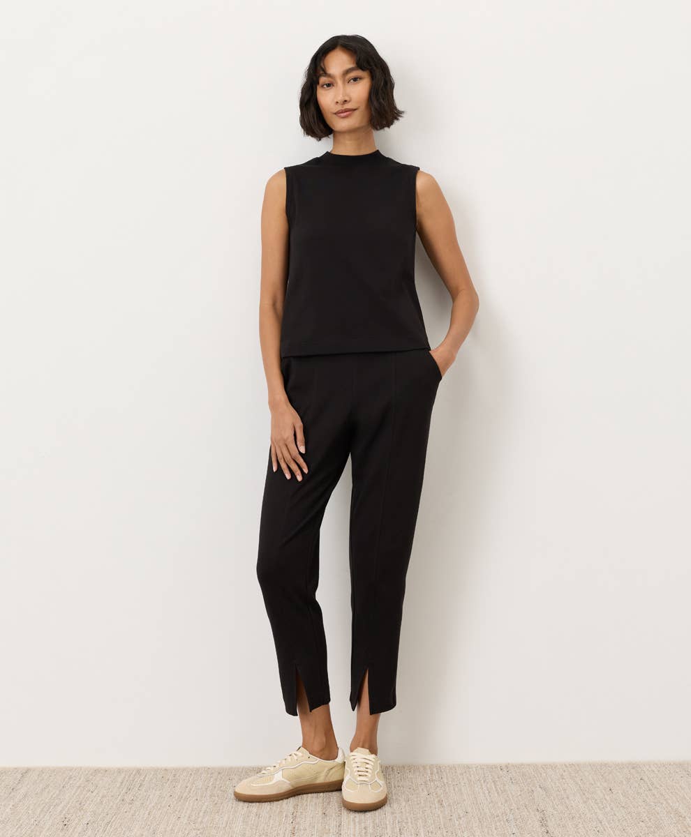 Pact - Women's Airplane Tapered Leg Pant: Black / Medium