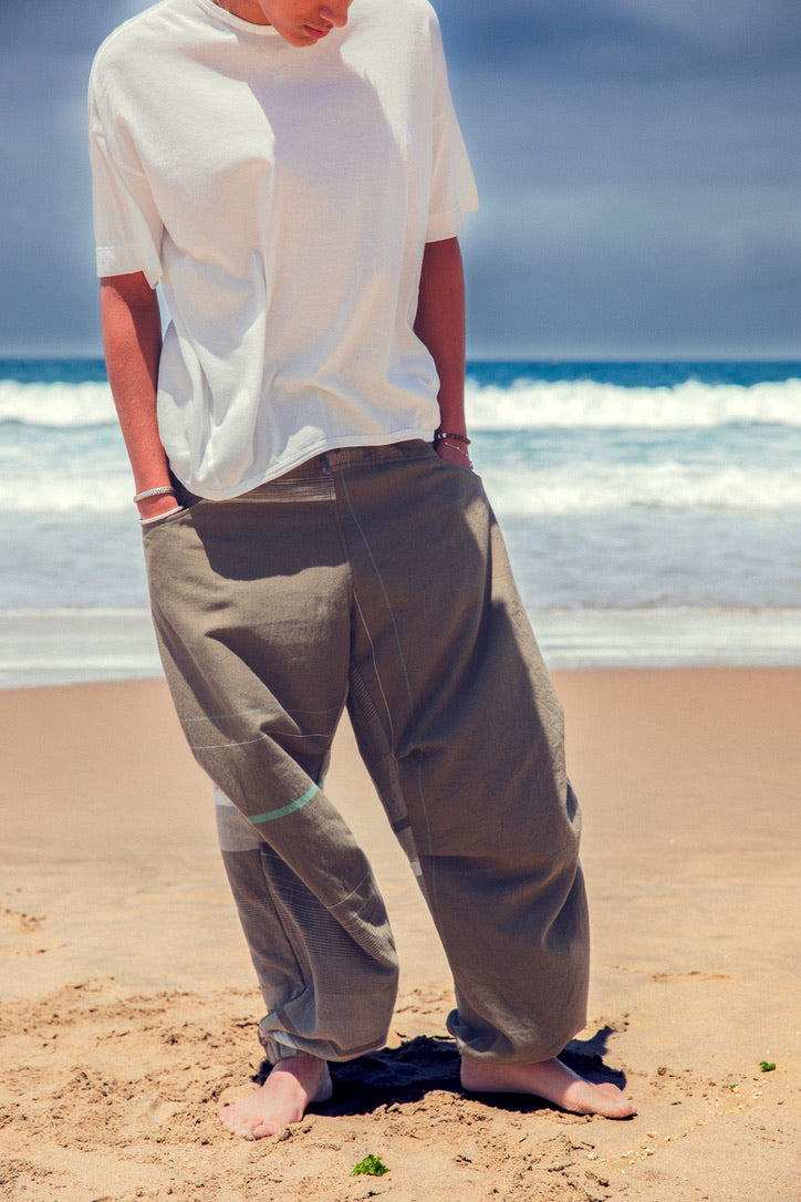 Tamaki-Niime Nica Parachute Cotton and Cotton-Merino Blend "Co-Ed" Pant