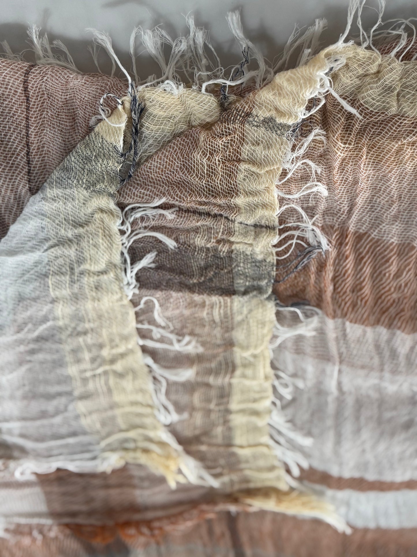 Roots Billowy shawls by Tamaki 90'' x 66''