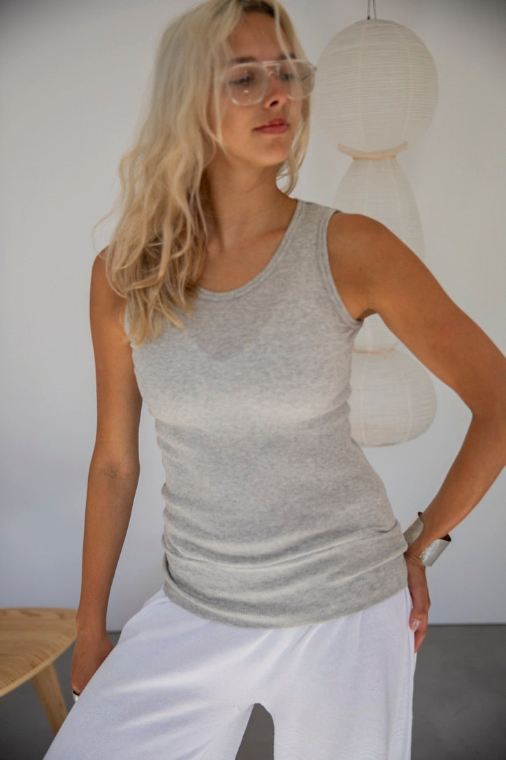 sodenashi tank in organic cotton