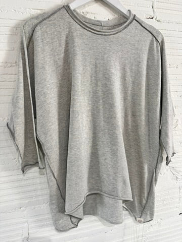 Nuime Futo Mid Sleeve Fine Organic Cotton Woven Top Gender Free by Tamaki-Niime