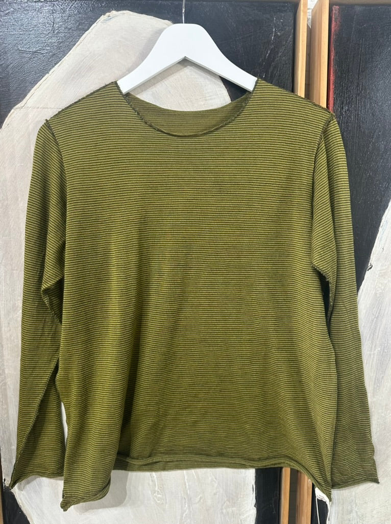Washable Merino Tamaki Nuime Kuru long sleeve knit top