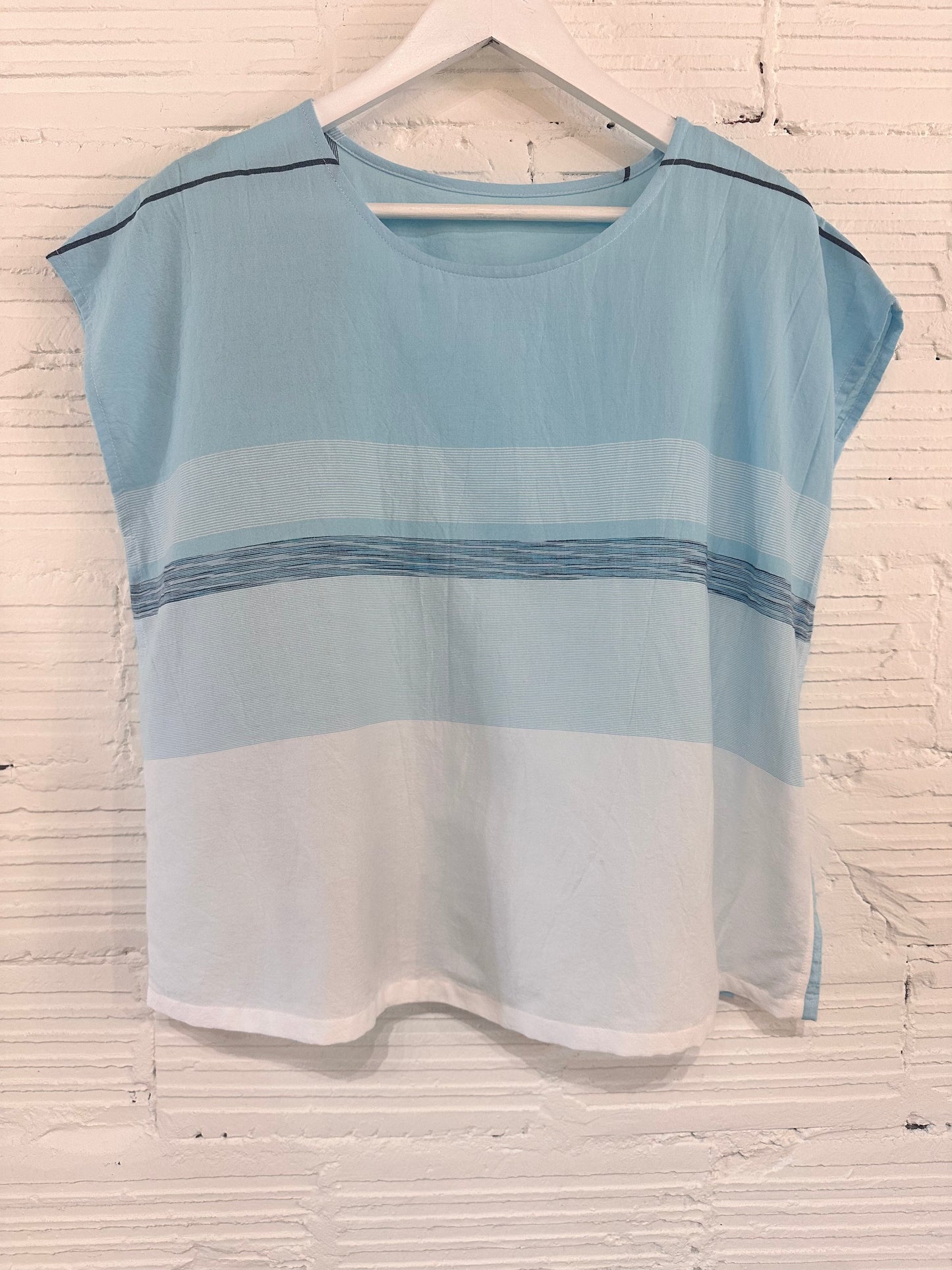 Suton tee short cap sleeve in organic Japanese cotton