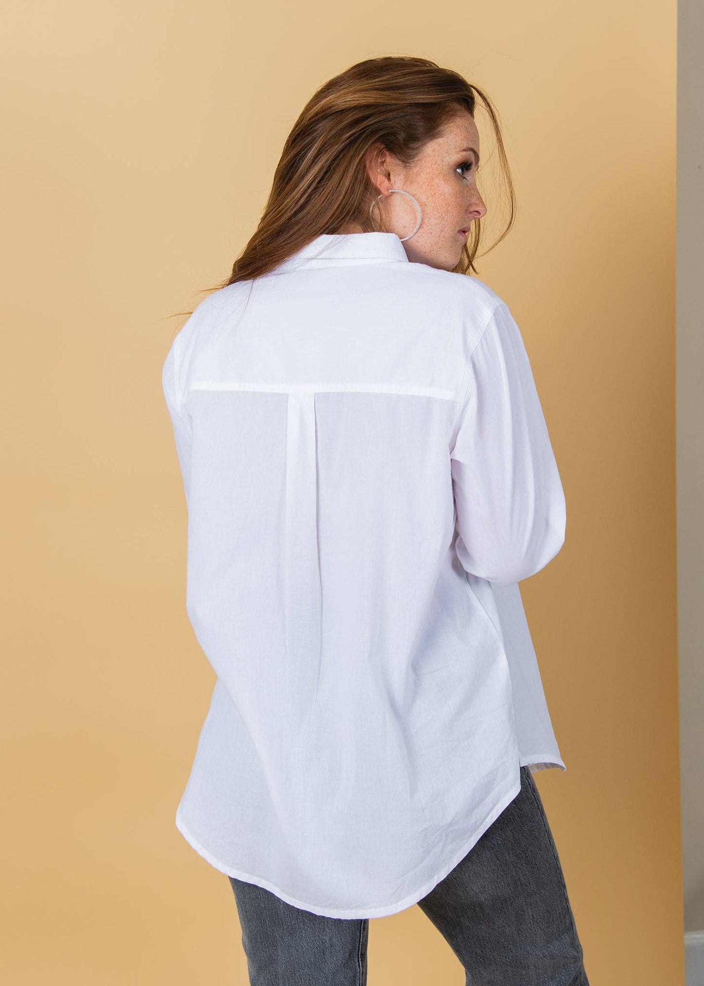 and for Good - Good Boyfriend Shirt - Classic White: Classic White / L/XL