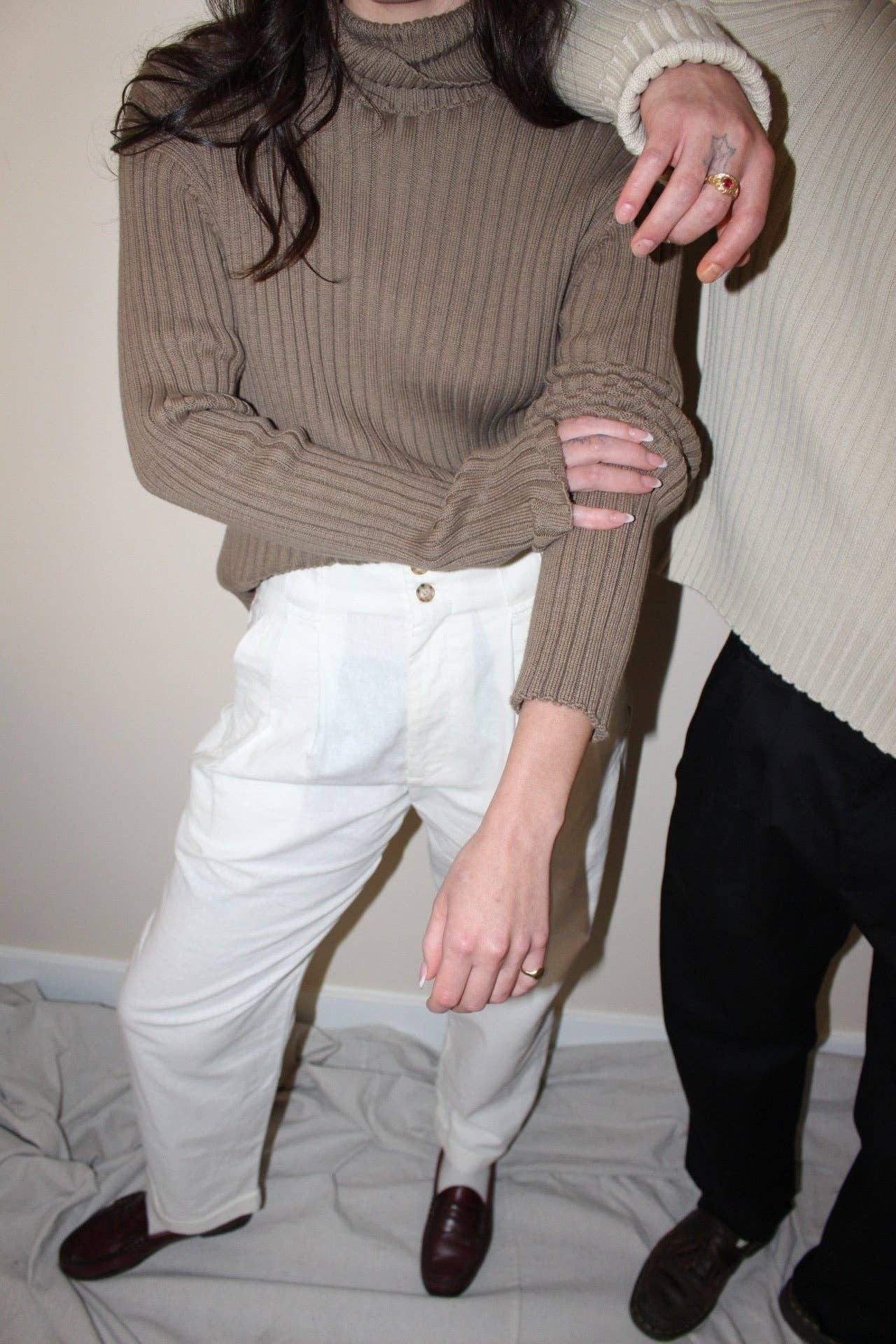 Na Nin - Montana Pima Cotton Turtleneck: Onyx / O/S