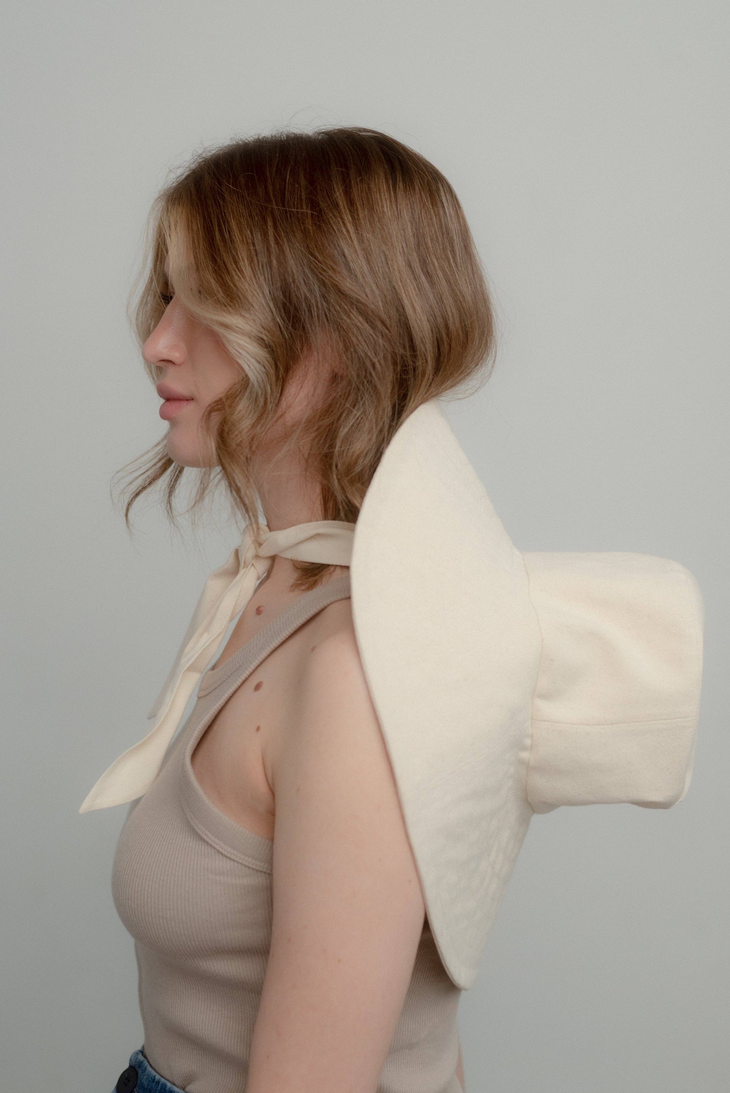 Small Lot - Canvas Hat | Wide Brim with Tie: XS/S 22” / 56cm