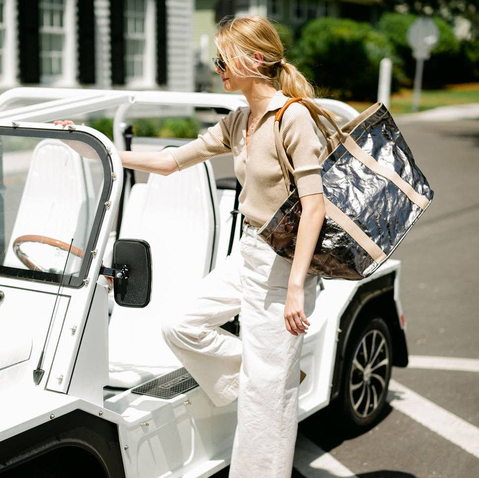 Uashmama - GIULIA CARRYALL TOTE BAG: Peltro / XSmall