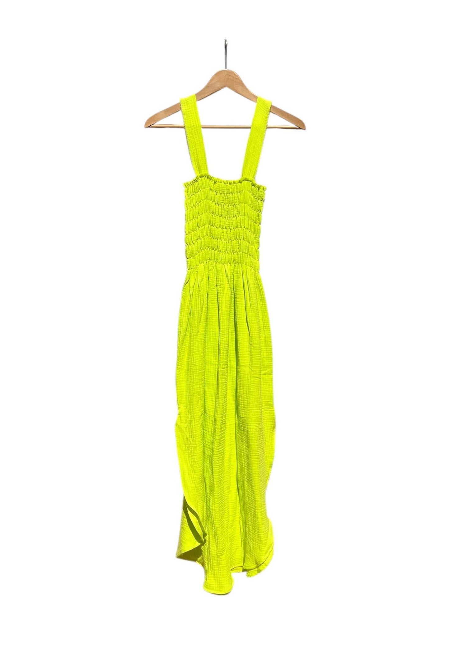 CECILIA SÖRENSEN - 737 ALENC Strap dress in organic cotton muslin: Dusk blue