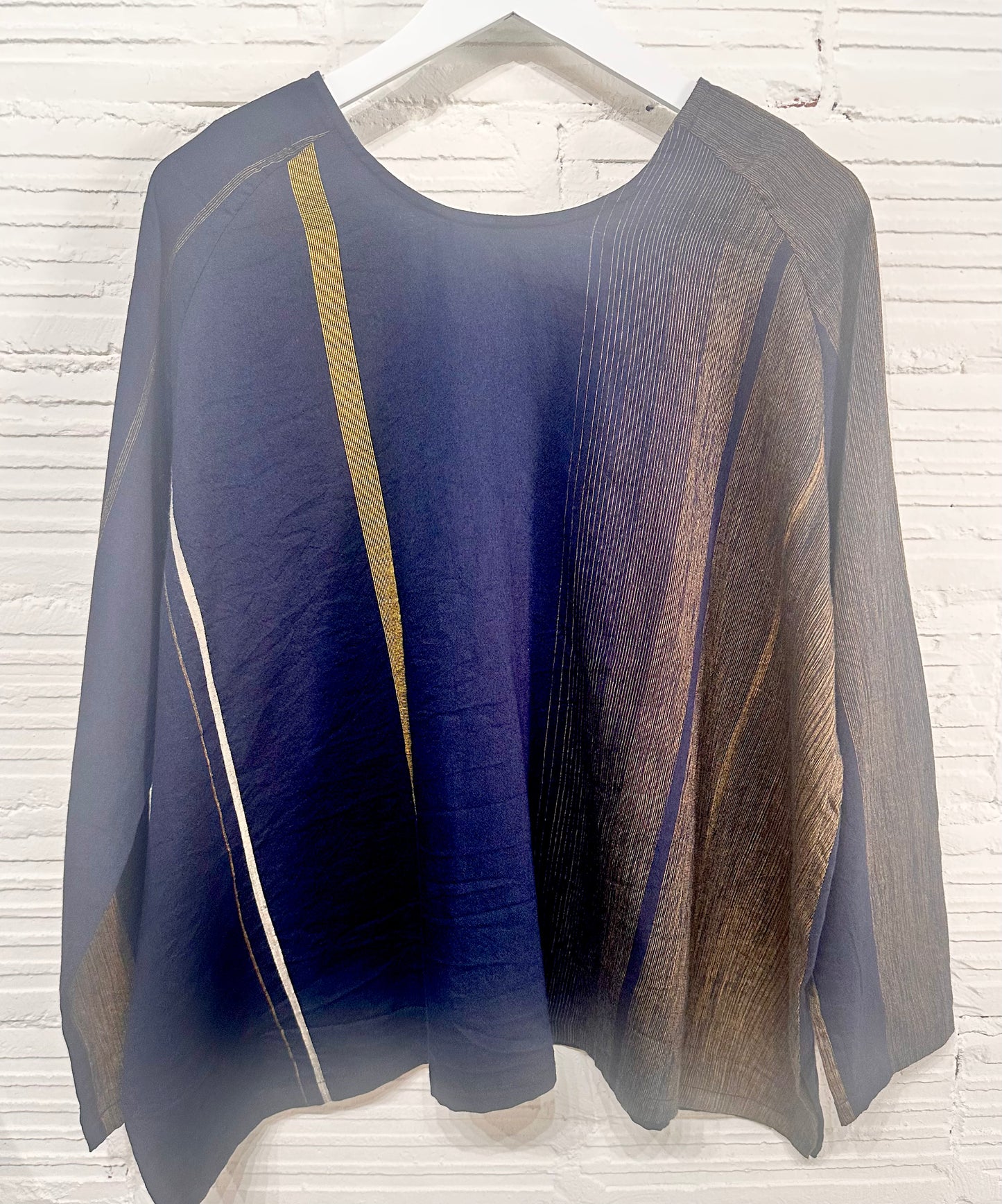 Tamaki-Niime T-Ragi Cotton Scoop Top