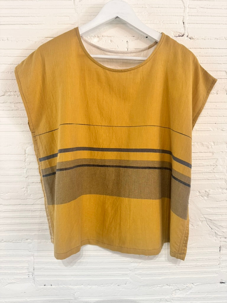 Suton tee short cap sleeve in organic Japanese cotton