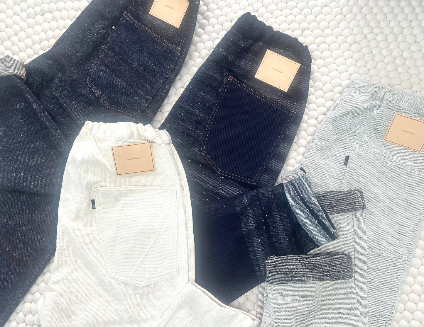 Tamaki-Niime Happy Pant-Organic Cotton Denim -Gender Fluid Wear from Japan