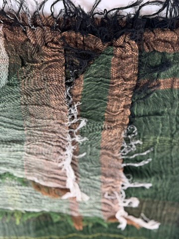 Roots Cotton Square Shawl from Tamaki Niime Japan  43'' square