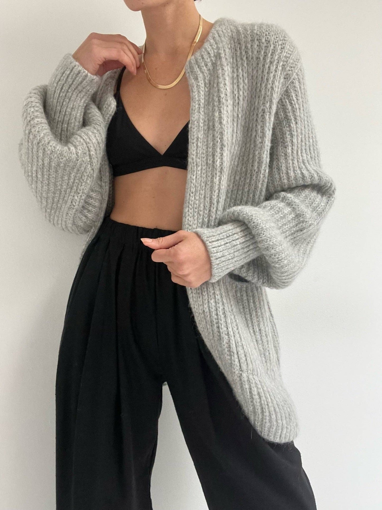 Na Nin - Dylan Knitted Alpaca Coat: Ivory / O/S