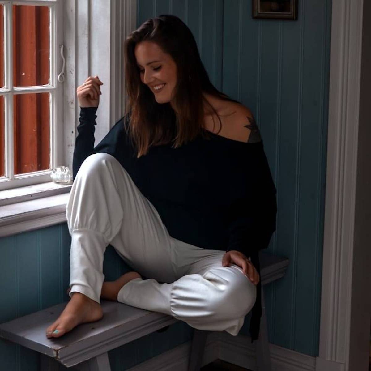 Soul Factory - Organic cotton Aladin pants - Ivory: M