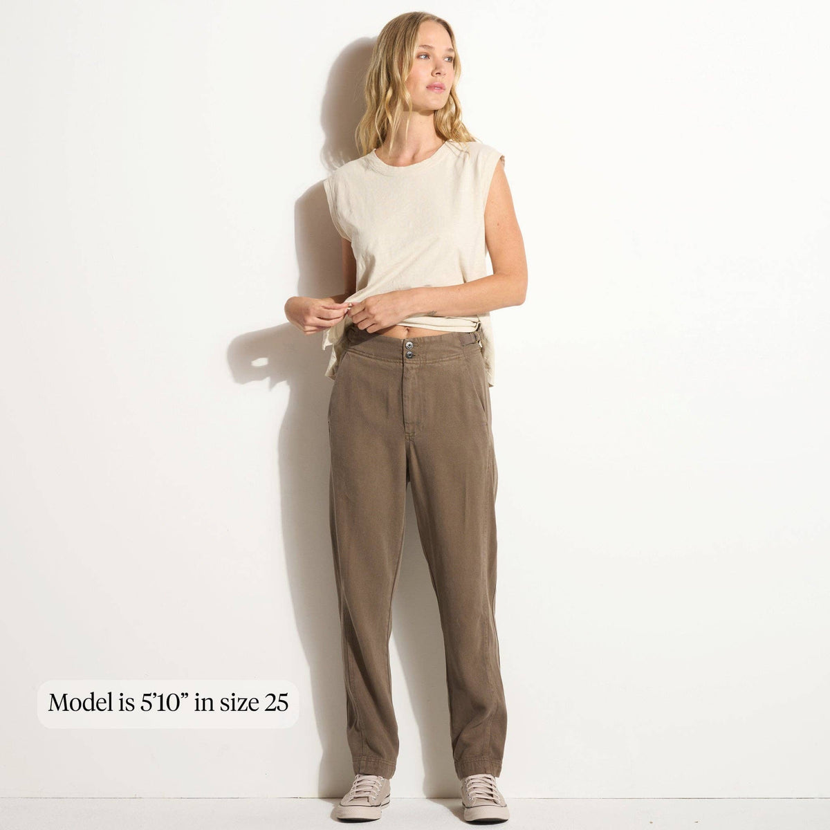 Neve Drape Denim Twill Pant