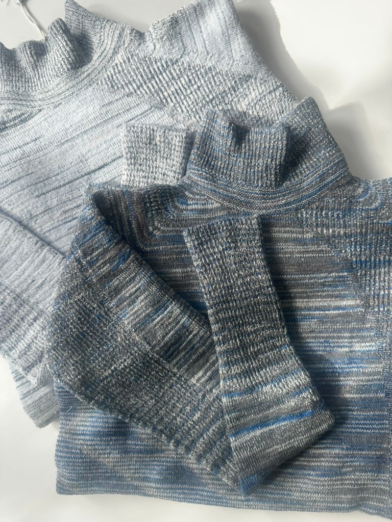 Nice Comfort Mock Turtle  Stretch Sweater from Japan