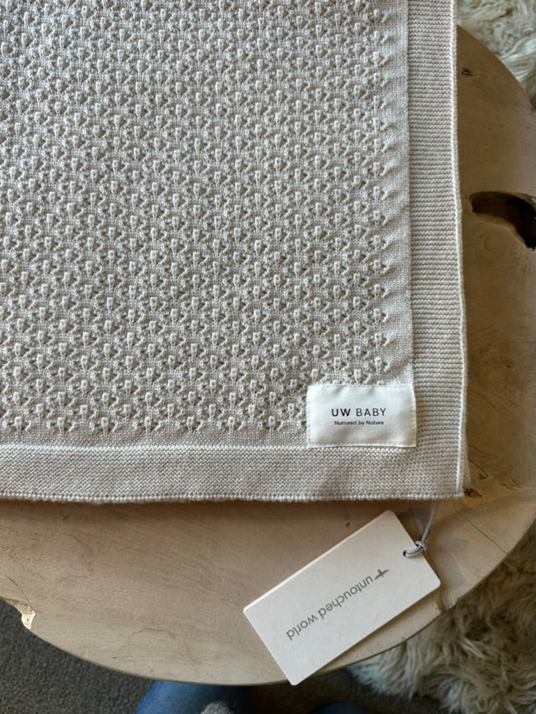 Merino Peppi Blanket Ecru