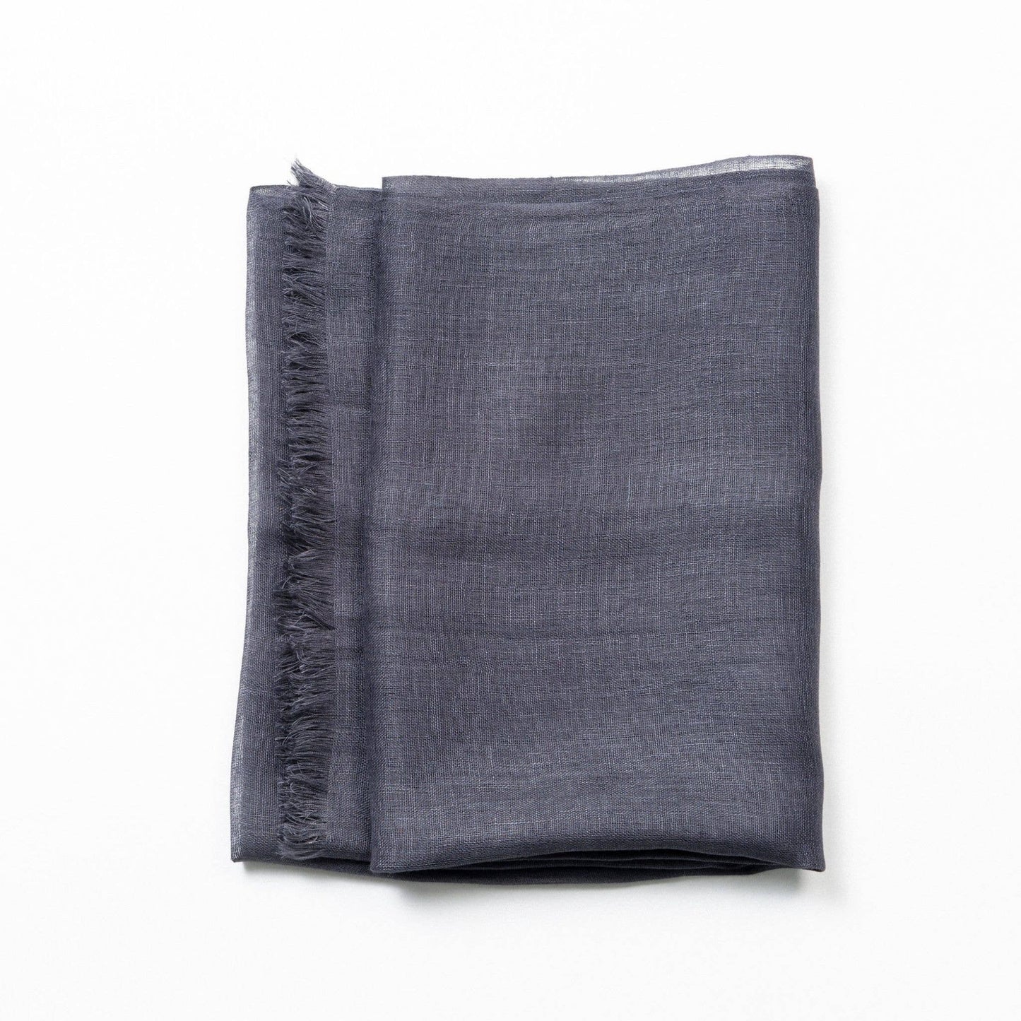Coco Brown Soft Handwoven Modern Artisanal Linen Blend Scarf: Coco