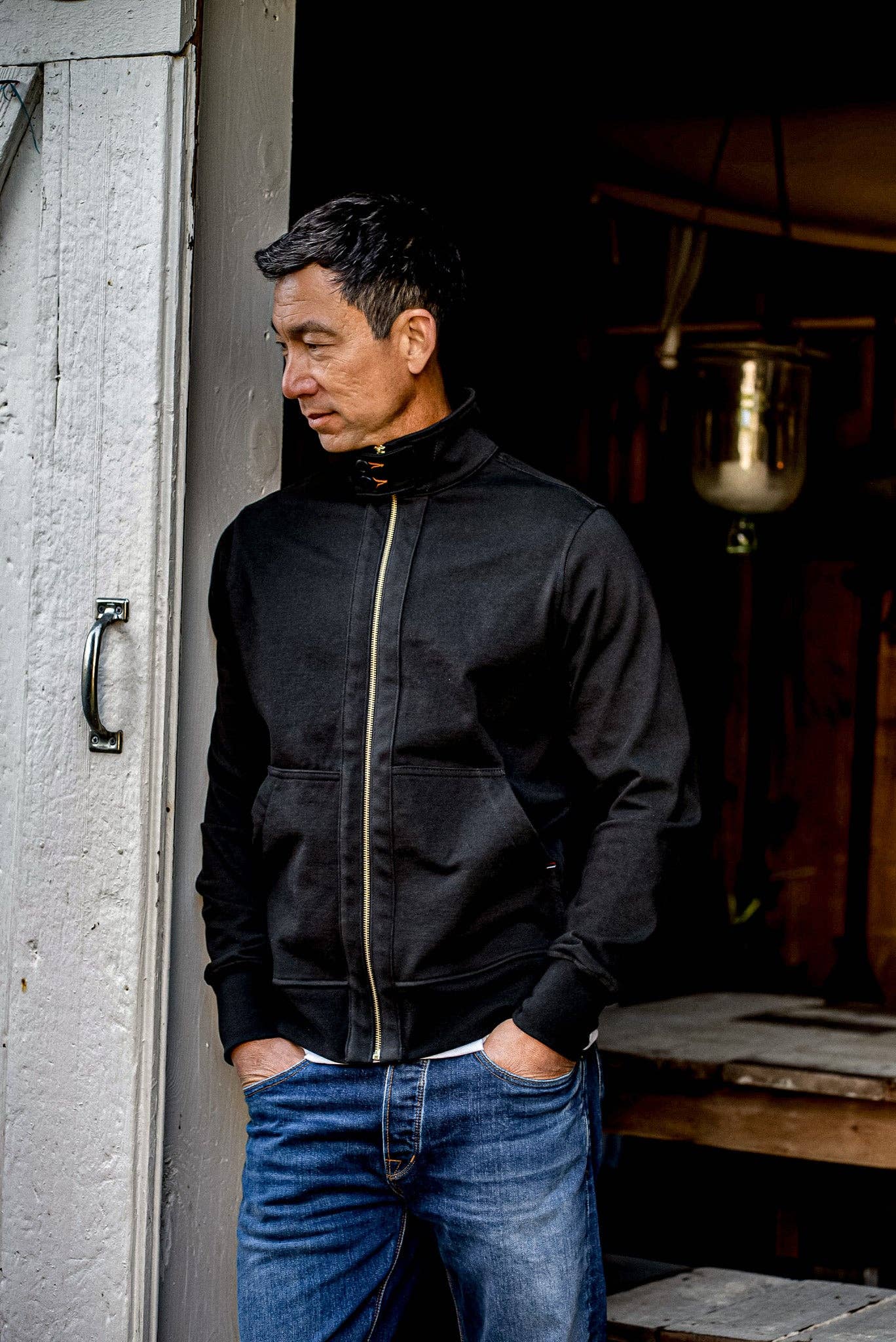 Stinson Moto | 12oz 100% Cotton - Basalt: Basalt / M