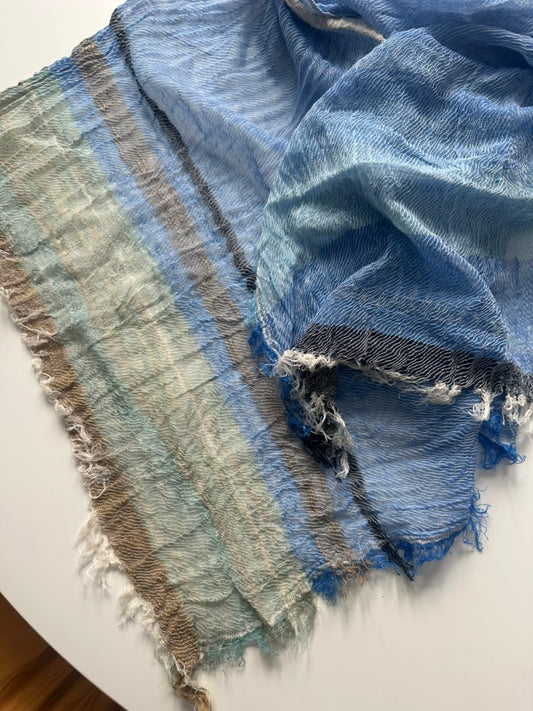 21'' x 70'' middle cotton gauze roots scarf from Japan