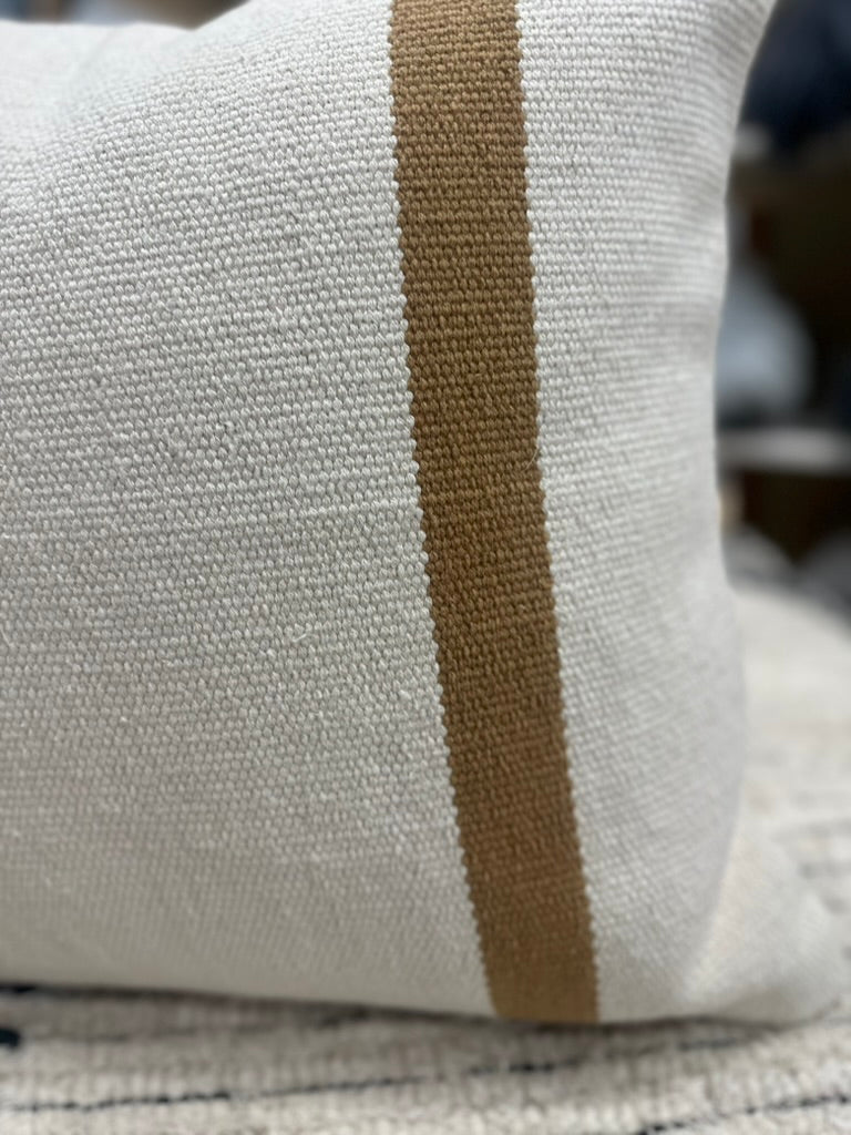Anema Striped Kilim Toss Pillow and Down Insert