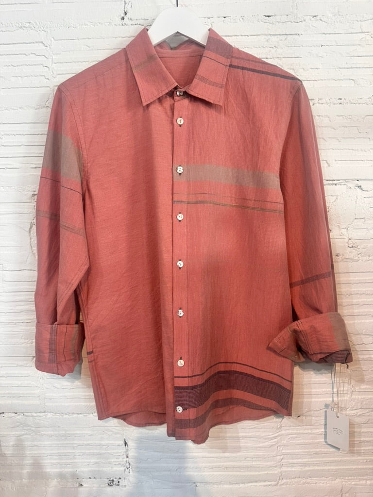 Button Down Shirt -Long Sleeve in Organic Cotton by Tamaki-Niime