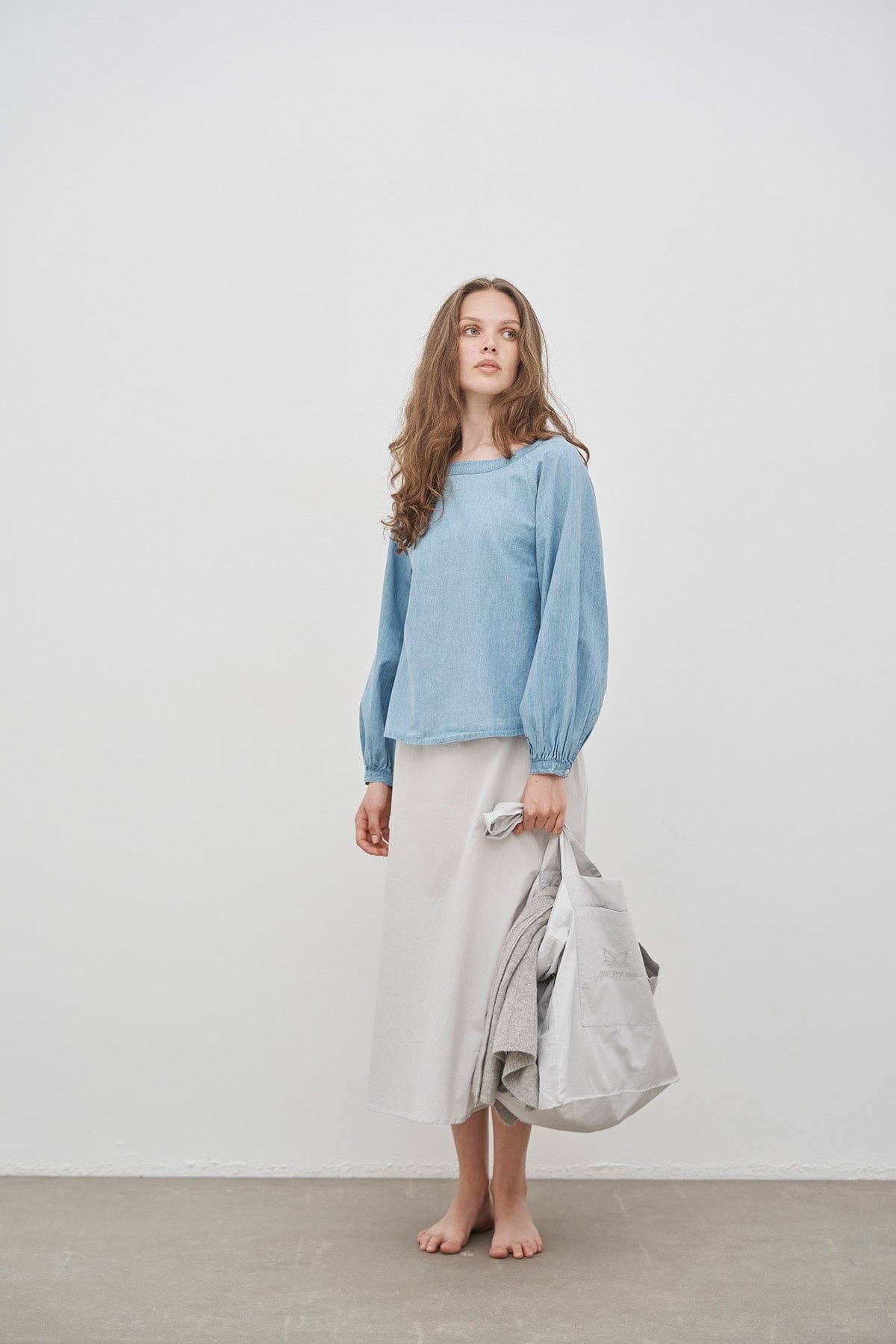 CARE BY ME - LAURA SKIRT CLASSIC: Pure white / M