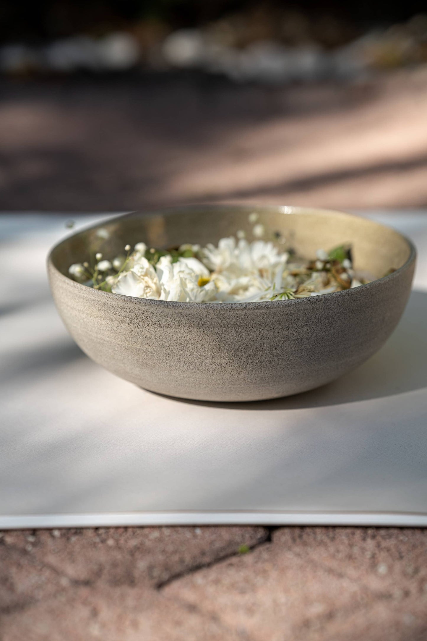 Creating Comfort Lab - Stoneware Large Bowl "Concrete" | Centerpiece Bowl