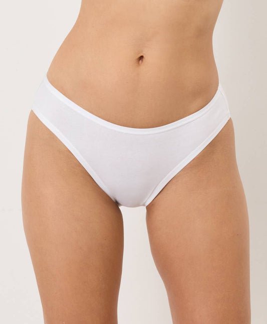 Pact - Women's Everyday Classic Fit Bikini: White / Large