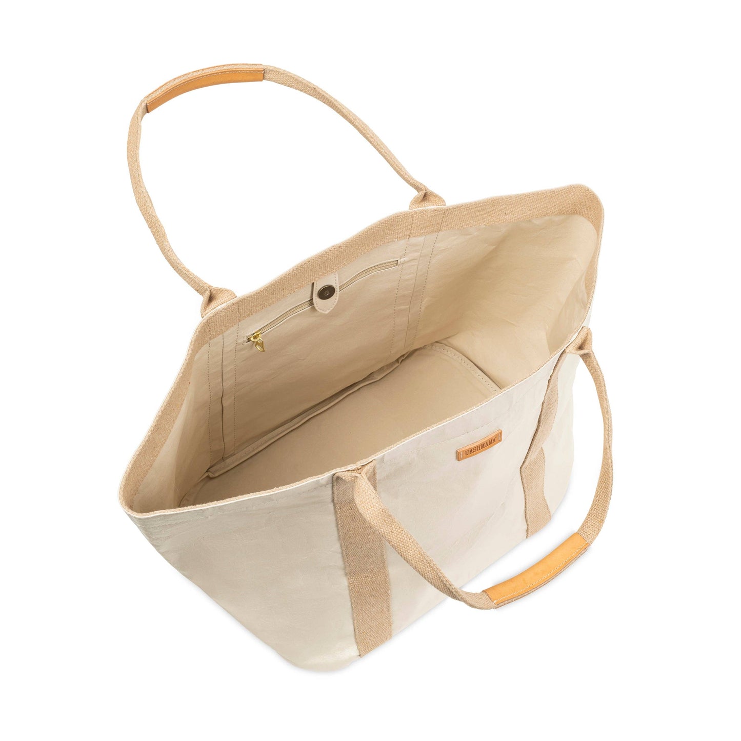 Uashmama - GIULIA GLOSSY TOTE BAG: Glossy Blue / XSmall