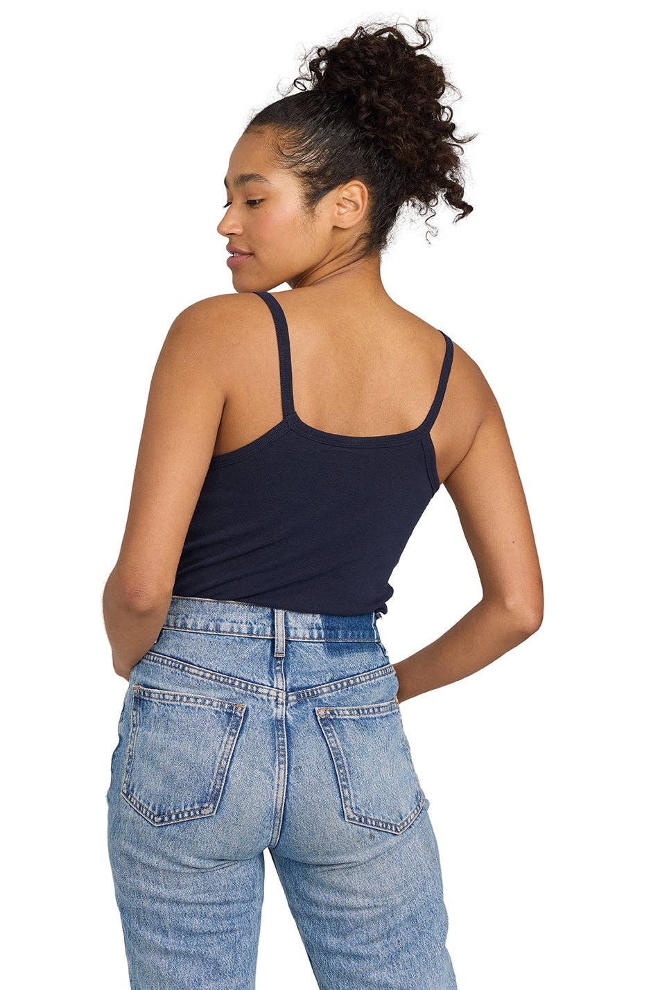 US Blanks - Baby Rib Tank - 100% Organic: Midnight / L