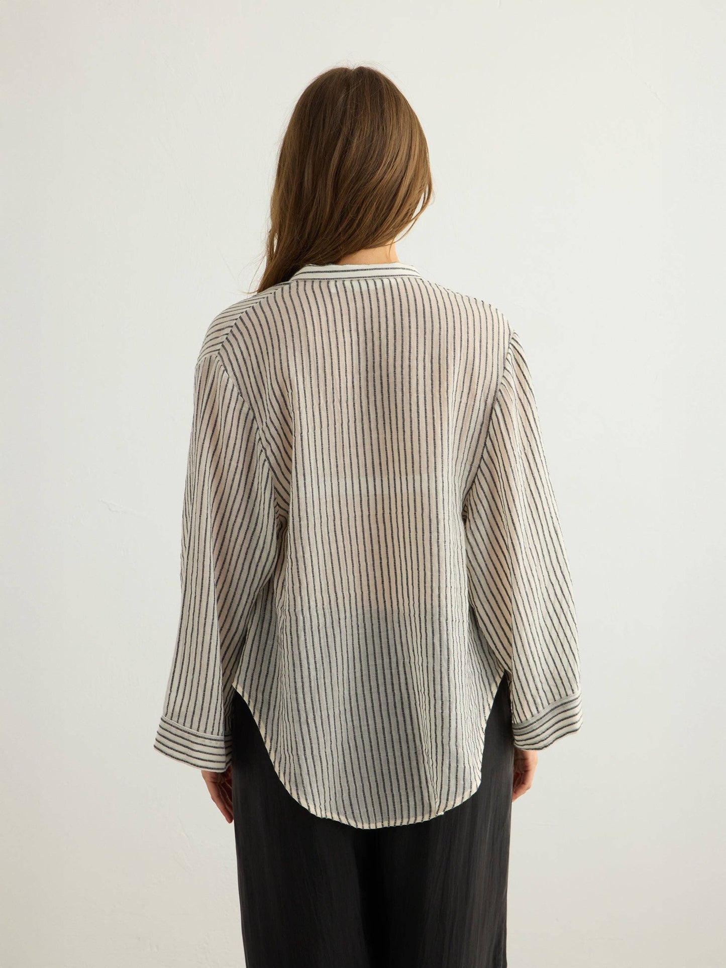 The Handloom - Sade Top - Black Stripes: Black Stripes / One Size