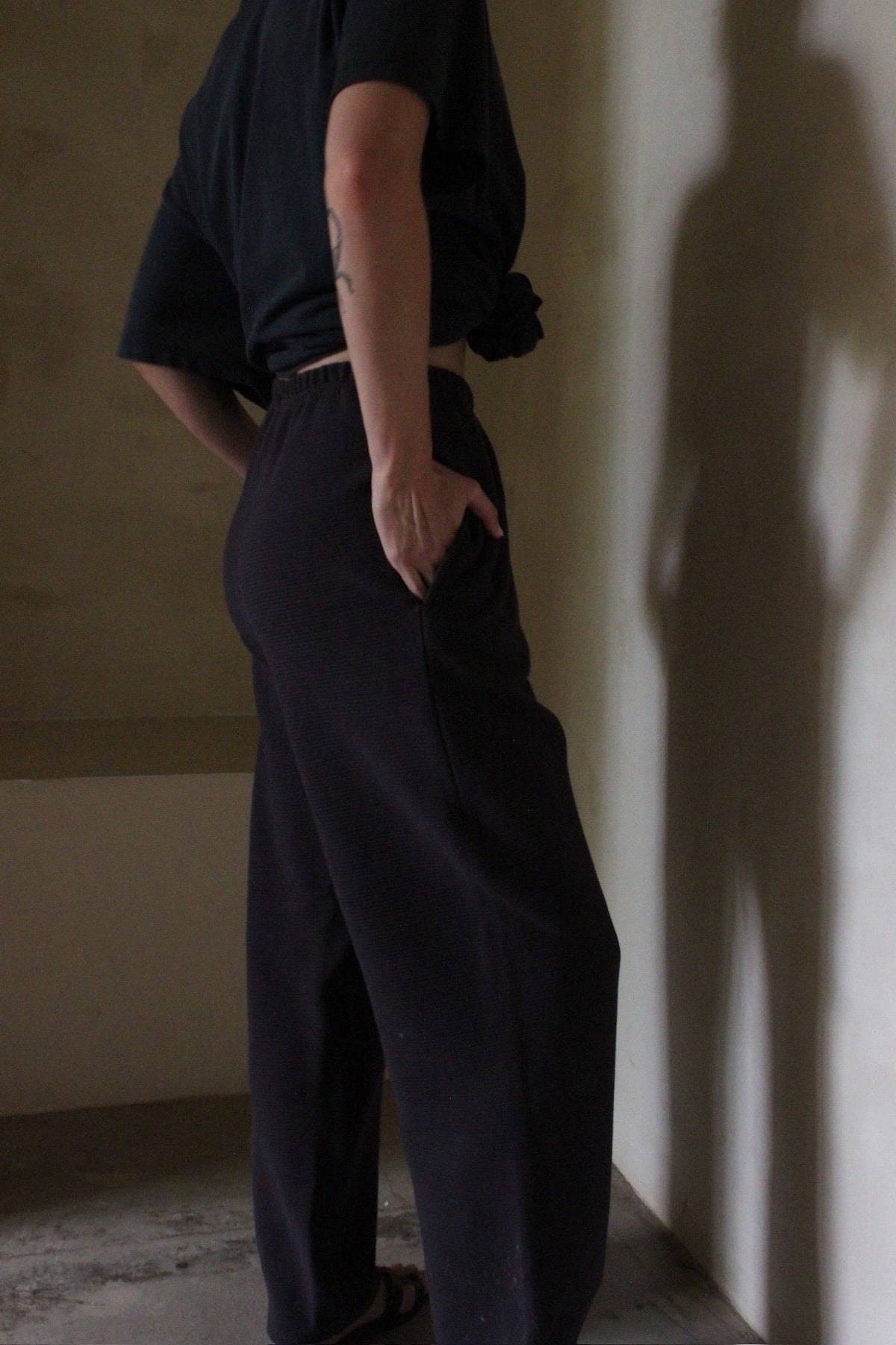 Camden Rippled Cotton Curve Pant