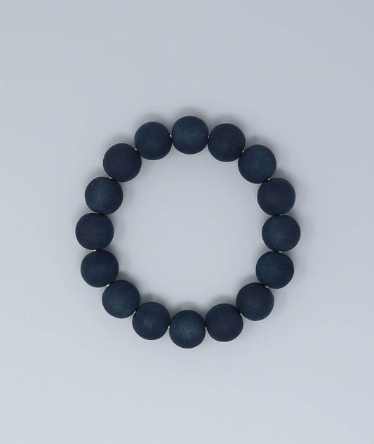 Men's Indigo Pearl Prayer Bead Bracelet